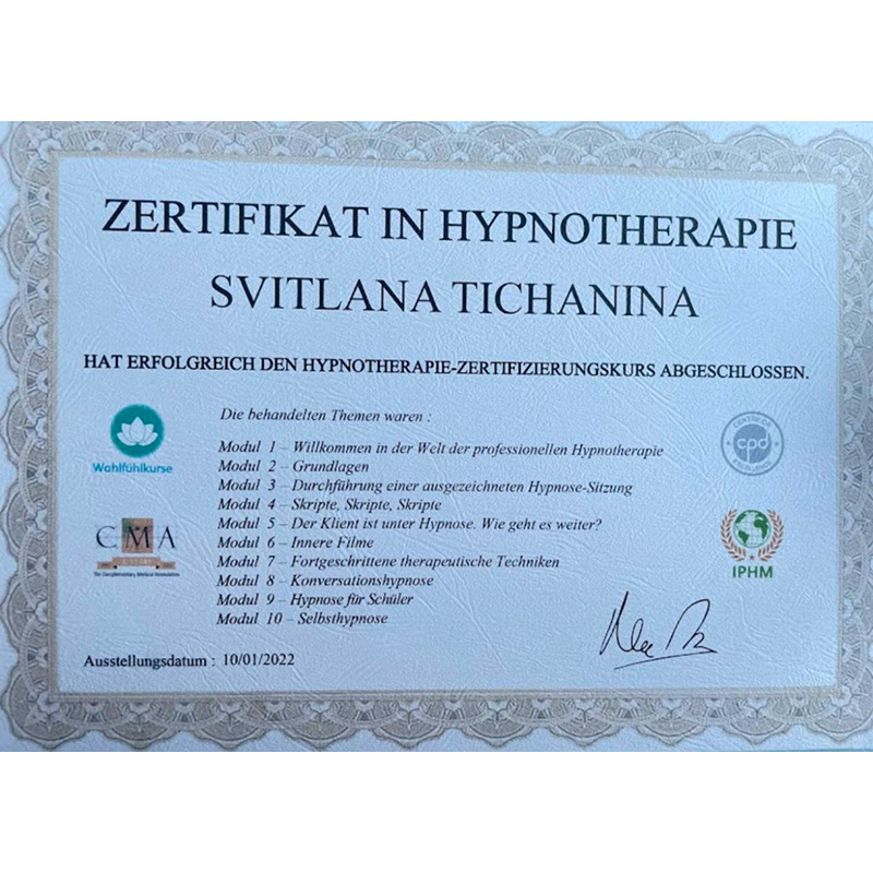 Psychologin Svitlana Tichanina